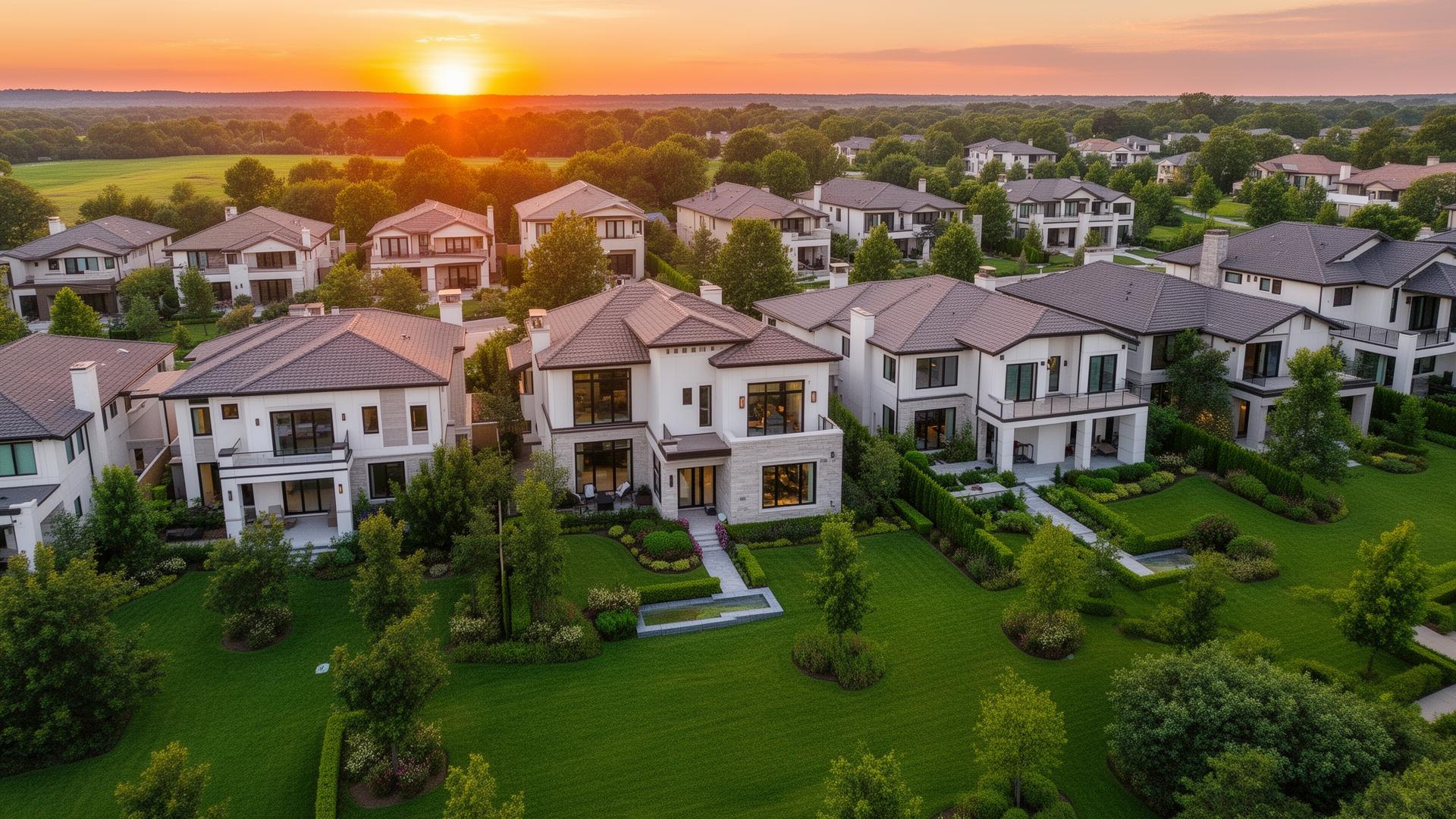 Sectional title residential estate managed by Nami Property Management in Johannesburg at sunset